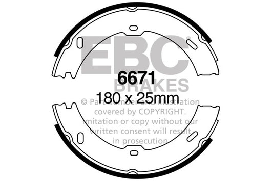 EBC Brake Shoe Replacement Set (6619)