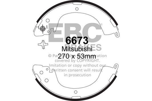 EBC Brake Shoe Replacement Set (6389)