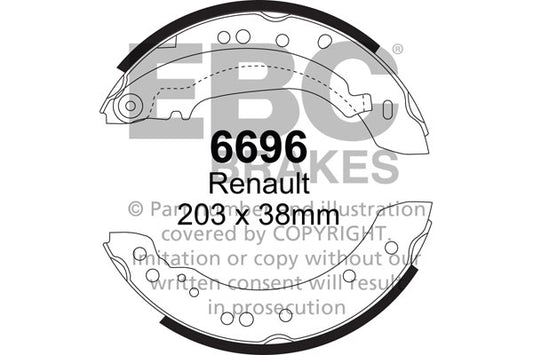 EBC Brake Shoe Replacement Set (5190)