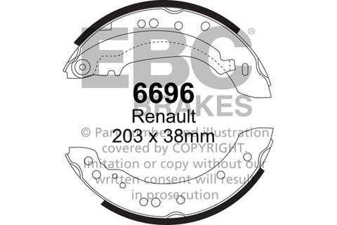 EBC Brake Shoe Replacement Set (5190)