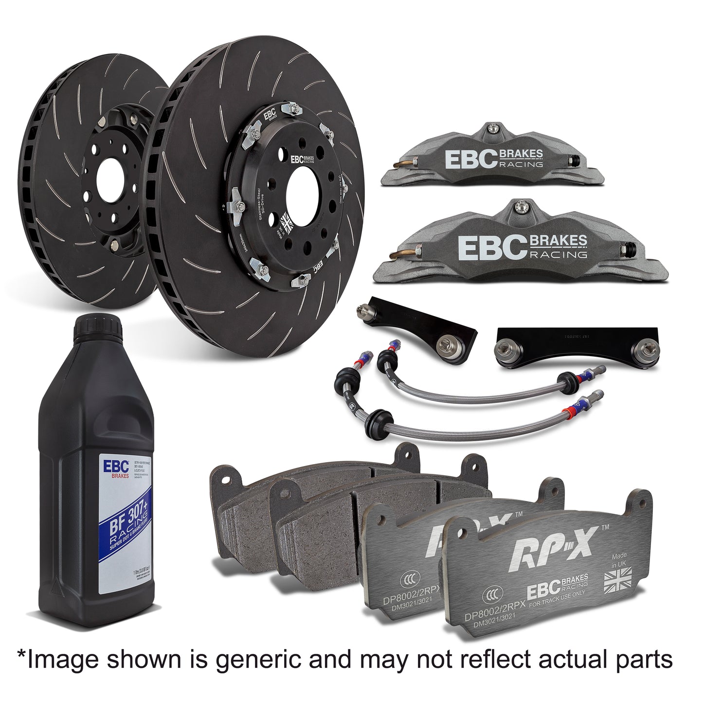 EBC Apollo Big Brake Kit, 300mm, Anodised Caliper (BBK007R-1FR) Front