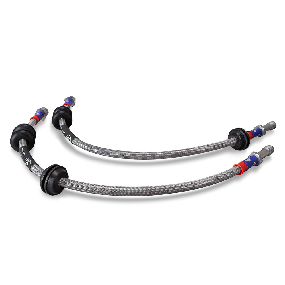 EBC-Brakes Brake Line Set to fit Front EBC Brake Line Stainless Braided Set (Pair) (BLA2155-4L) \u2013 EBC