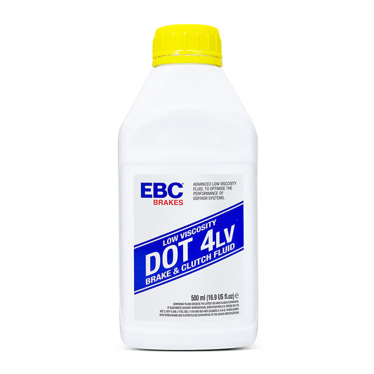 EBC Low Viscosity Brake Fluid - Dot 4LV - 500ml (Single Bottle)