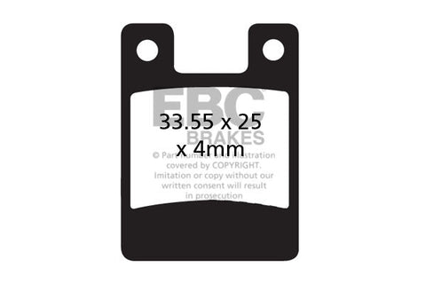 EBC Cycle Gold Brake Pad for HOPE DH4 (CFA247BHH)