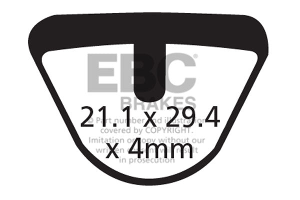 EBC Cycle Brake Pad for DIATECH KINETIC (CFA285)