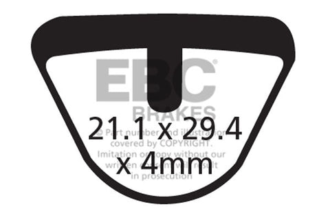 EBC Cycle Brake Pad for DIATECH KINETIC (CFA285)