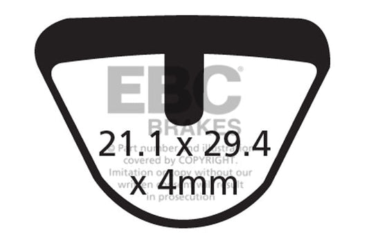 EBC Cycle Red Brake Pad for DIATECH NIFON (CFA285R)