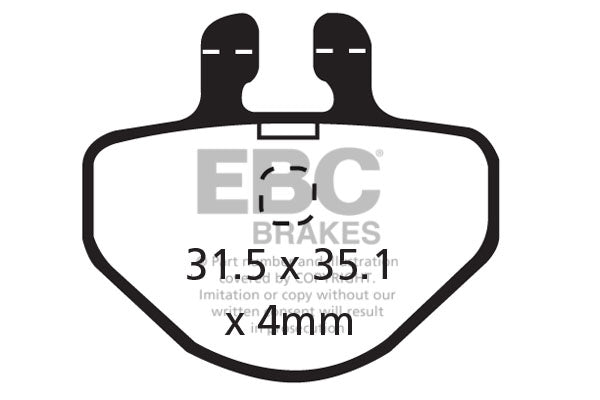 EBC Cycle Brake Pad for GRIMECA SYSTEM 7 (CFA311)