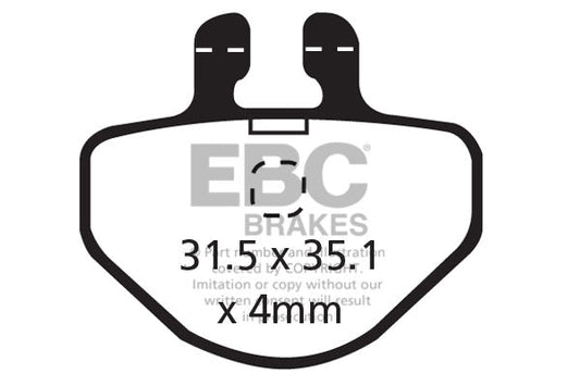 EBC Cycle Brake Pad for GRIMECA SYSTEM 7 (CFA311)