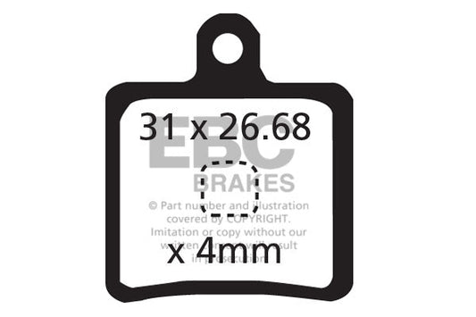 EBC Cycle Gold Brake Pad for HOPE 2002 MINI  (CFA318HH)