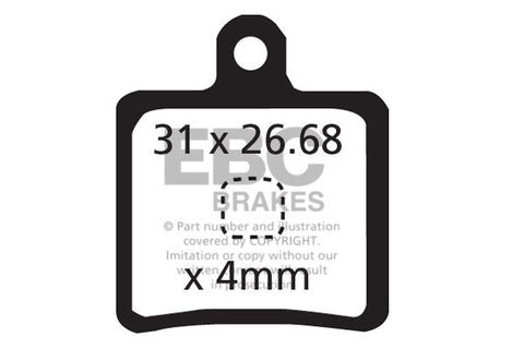 EBC Cycle Gold Brake Pad for HOPE 2002 MINI  (CFA318HH)