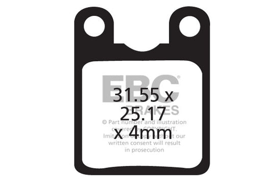 EBC Cycle Gold Brake Pad for GIANT MPH 2000 (CFA333HH)