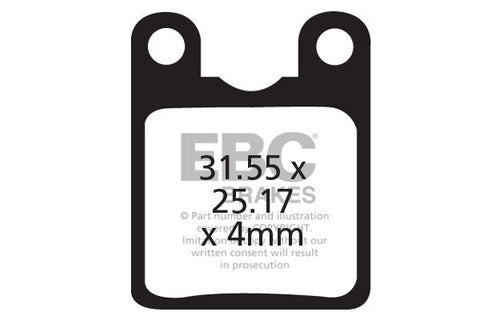 EBC Cycle Gold Brake Pad for GIANT MPH 2000 (CFA333HH)