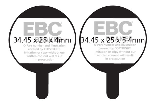 EBC Cycle Brake Pad for PROMAX DSK 320/700 (CFA378)