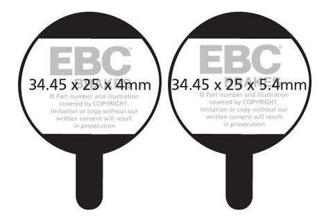 EBC Cycle Brake Pad for PROMAX DSK 320/700 (CFA378)
