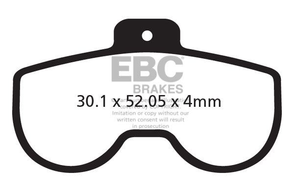 EBC Cycle Brake Pad for CLARKS CLIM 8 (CFA383)