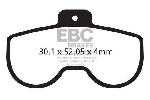 EBC Cycle Brake Pad for ALLIGATOR GATORBRAKE 6 PISTON (CFA383)