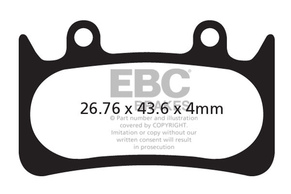 EBC Cycle Gold Brake Pad for HOPE MOTO M6 (CFA385HH)