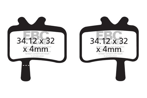 EBC Cycle Red Brake Pad for GUSSET HYDRO CHUTE (CFA394R)