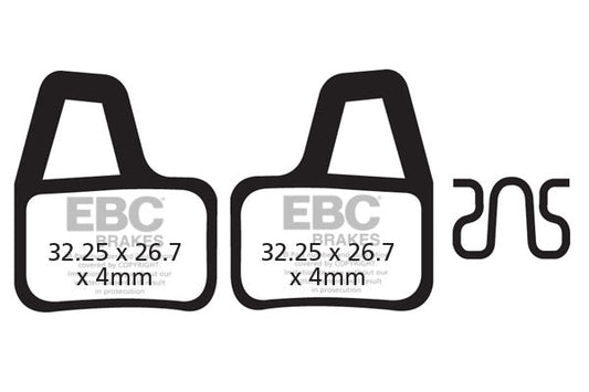EBC Cycle Gold Brake Pad for HAYES EL CAMINO (CFA404HH)
