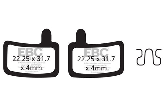 EBC Cycle Red Brake Pad for HAYES STROKER TRAIL (CFA467R)