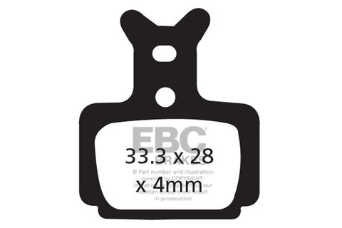 EBC Cycle Gold Brake Pad for FORMULA R1R (CFA470HH)