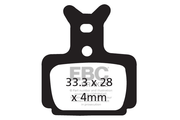 EBC Cycle Red Brake Pad for FORMULA R1 (CFA470R)