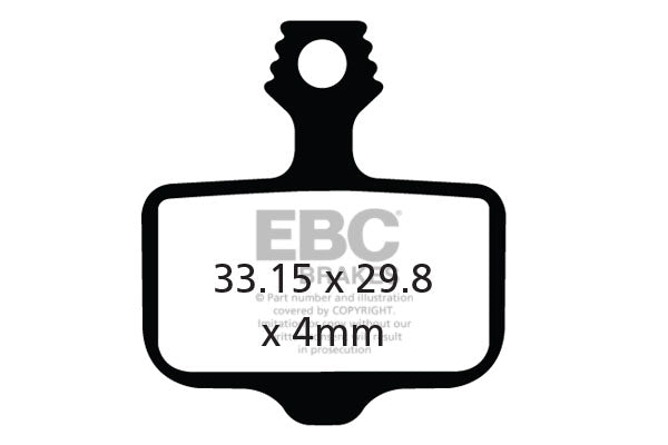 EBC Cycle Gold Brake Pad for AVID/SRAM XO (2011-2016) (CFA472HH)