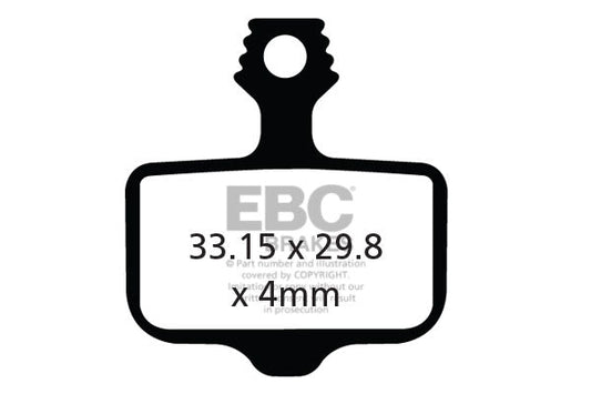 EBC Cycle Gold Brake Pad for AVID/SRAM XO (2011-2016) (CFA472HH)