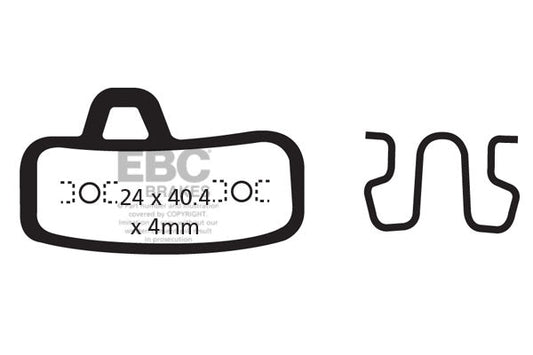EBC Cycle Gold Brake Pad for HAYES STROKER ACE (CFA494HH)