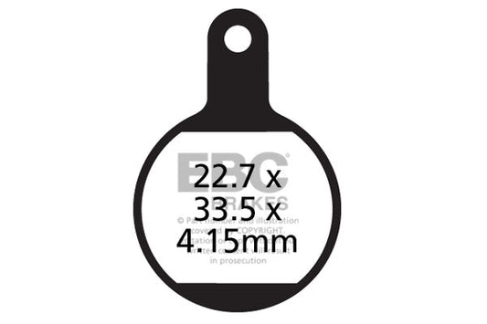 EBC Cycle Brake Pad for APSE ARTEK ADC-11 (CFA615)