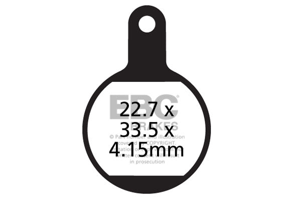 EBC Cycle Brake Pad for TEKTRO MD-M311 (CFA615)
