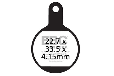 EBC Cycle Brake Pad for APSE ARTEK ADC-11 (CFA615)