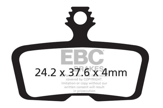 EBC Cycle Gold Brake Pad for AVID/SRAM CODE RSC (A1 2018-20) (CFA616HH)