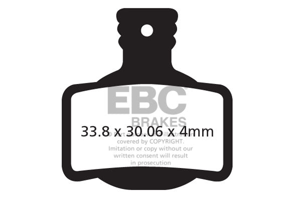 EBC Cycle Gold Brake Pad for MAGURA MT8 RACELINE (4P) (CFA619HH)