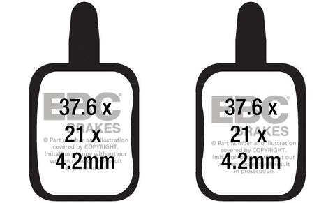 EBC Cycle Brake Pad for ASSESS E-SOLEX (CFA688)