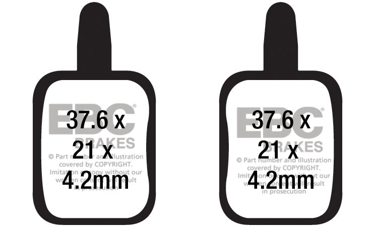 EBC Cycle Brake Pad for APSE ARTEK ADC-03 (CFA688)
