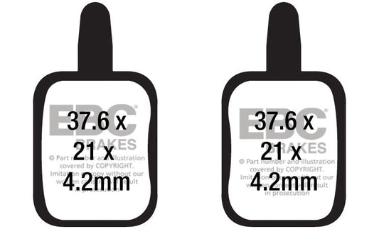 EBC Cycle Brake Pad for APSE ARTEK ADC-03 (CFA688)