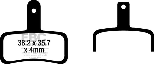 EBC Cycle Gold Brake Pad for TEKTRO HD-E710 DORADO  (E-BIKE) (CFA695HH)