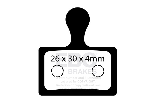 EBC Cycle Brake Pad for SHIMANO BR-R8070-R (CFA734)