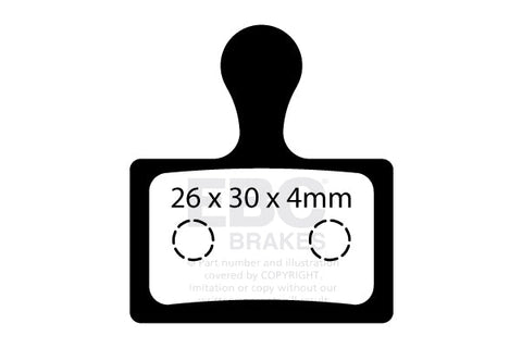 EBC Cycle Brake Pad for SHIMANO BR-M7110 (CFA734)