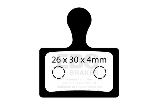 EBC Cycle Brake Pad for SHIMANO BR-R9170-F (CFA734)