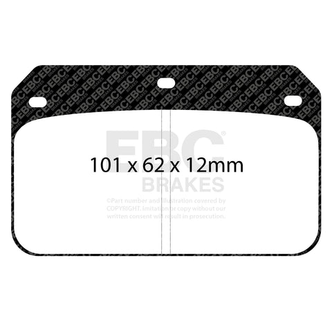 EBC RPX Track pads for Wilwood  Dynalite cotter pin     (DP8001RPX) Front