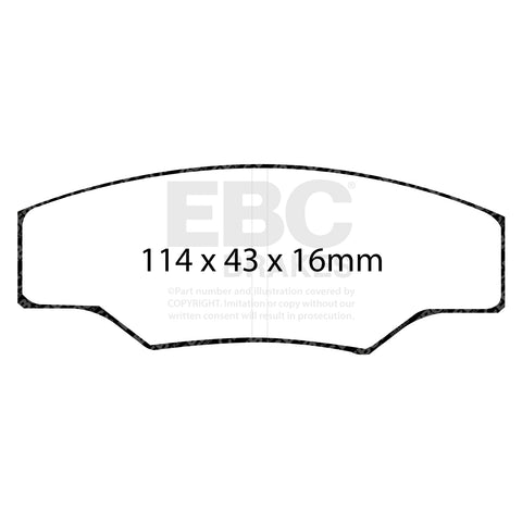 EBC Brakes RPX Racing Pad (DP8003RPX) Front
