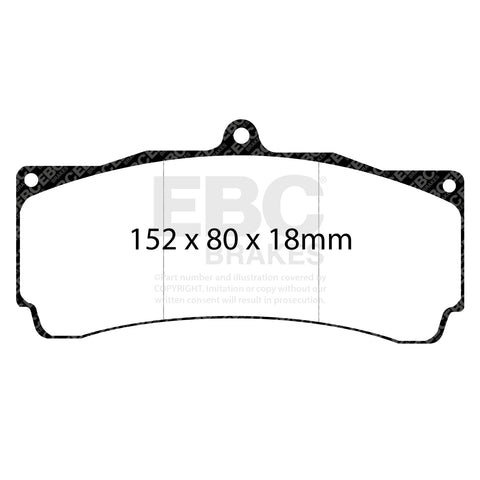 EBC Brakes RP1 Racing Pad (DP8006RP1) Front
