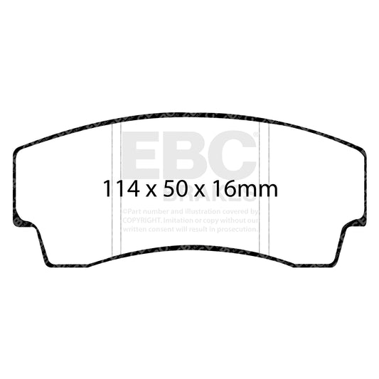 EBC Redstuff 3000 Series Sport Brake Pad Set (DP3008C)