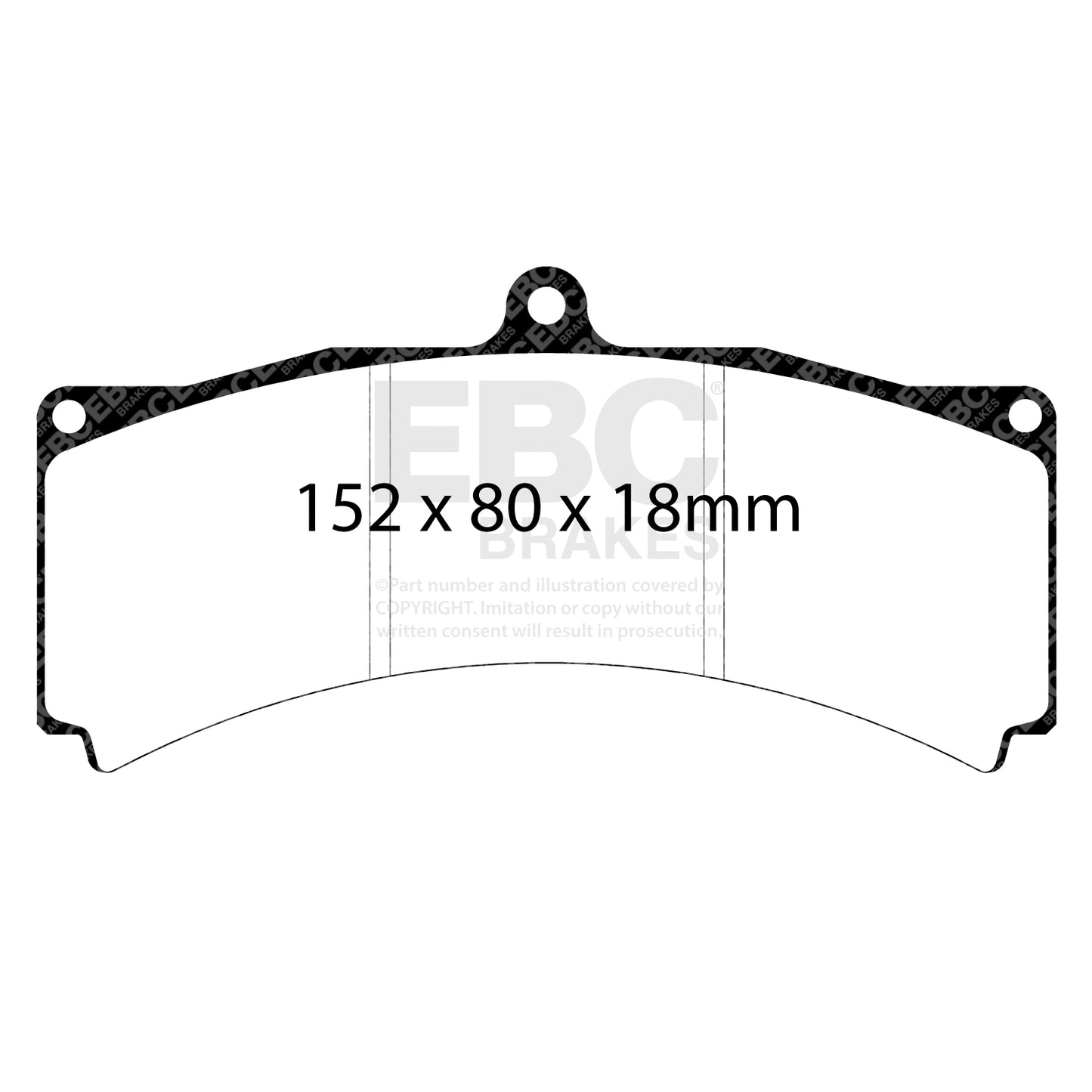 EBC Racing RP-X Track and Race Brake Pads (DP8012RPX)