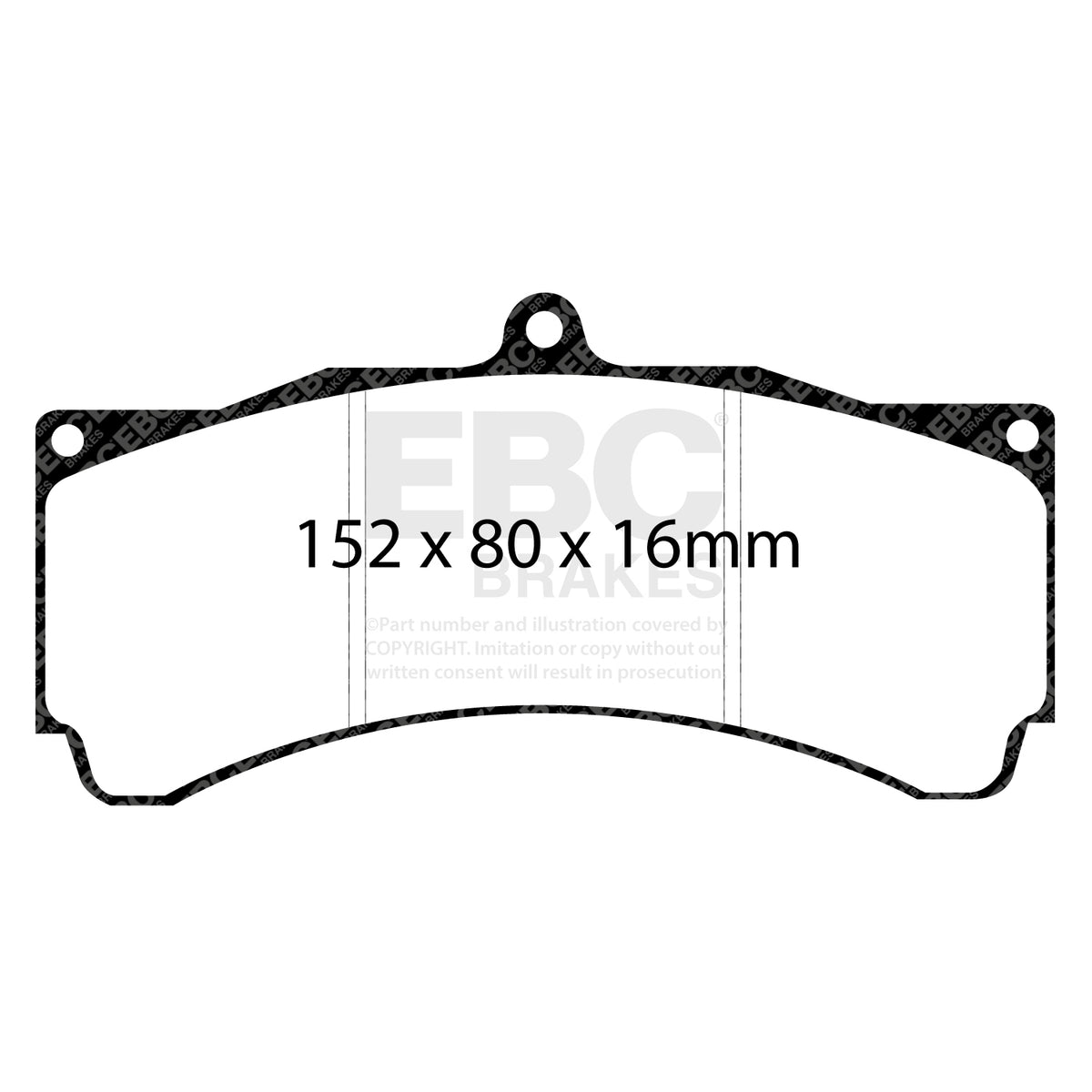 EBC Yellowstuff 4000 Series Street and Track Brake Pad Set (DP4032R)