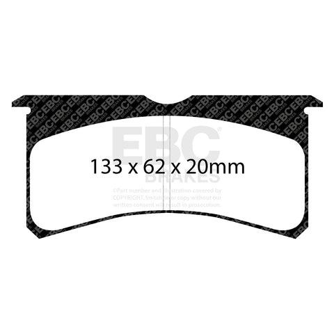 EBC RP1 Track pads for AP Racing  CP8250 CP7751   (DP8037/2RP1) Front