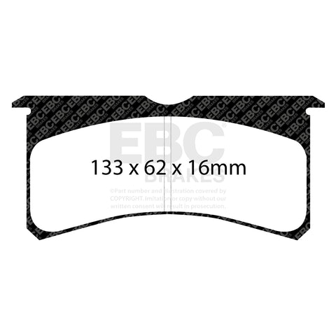 EBC RP1 Track pads for Wilwood  FNSL6R 7416   (DP8037RP1) Front
